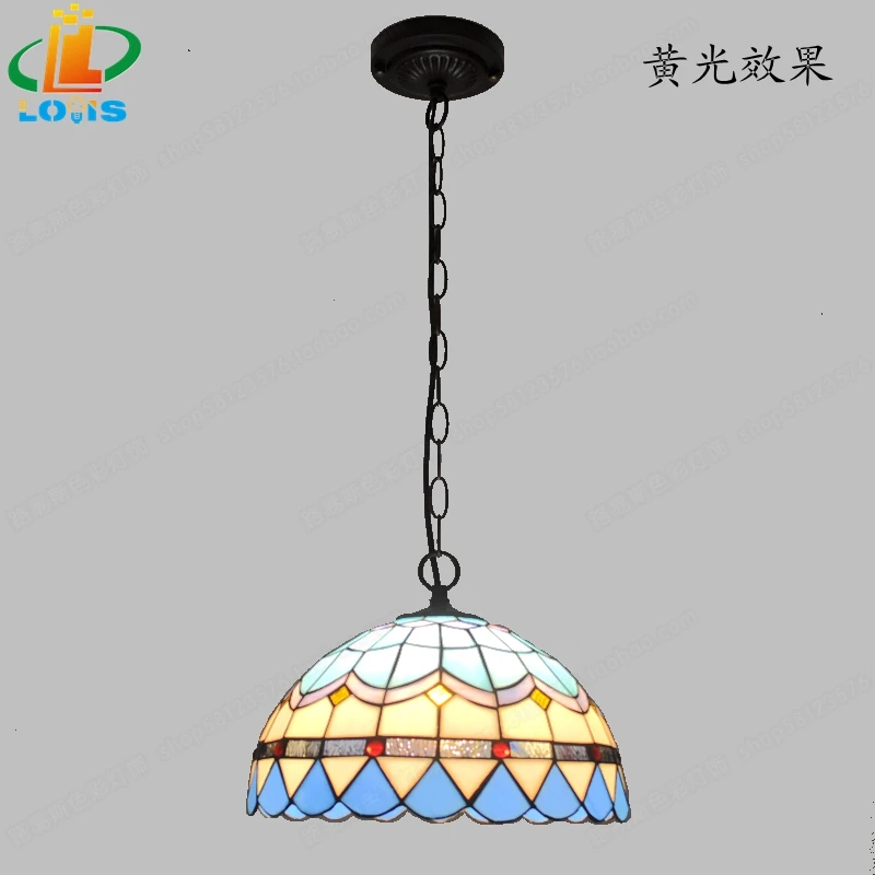 12 дюймов простой европейский стиль современный ресторан droplight Tiffany стекло