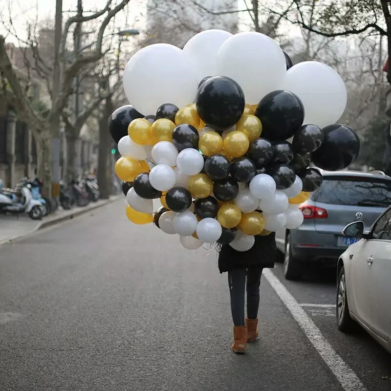 100pcs/lots wholesales 10inch 1.5g Round latex balloons birthday wedding party Gold balloon Pearlized color | Дом и сад