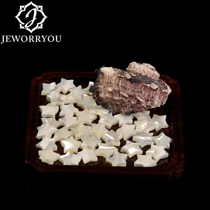 

white natural tridacna beads 8mm 10mm 15mm natural stone beads jewelry five-pointed star women making fashion pendant bracelet