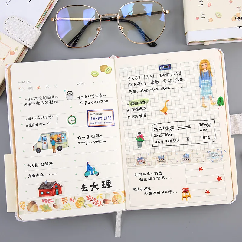 Kawaii A5 Тетрадь держатель серии Hardcover с журнал дневник планировщик стационарный