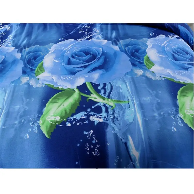 Новейший 3D комплект постельного белья с зернистой розой пантера королева 4 Шт