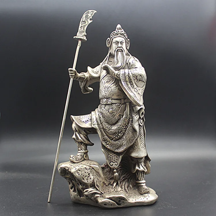 

Производство Xuandenian в династии Мин, чистая белая медь, стоячие общественных украшений Guan, антикварные коллекции, украшения