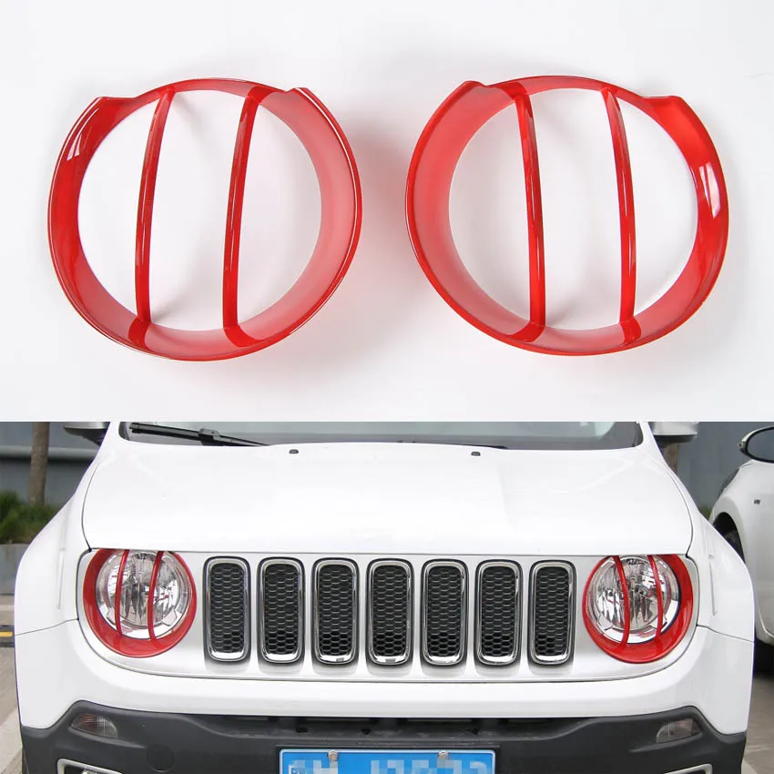 YAQUICKA подходит для Jeep Renegade 2015 2016 светильник на переднюю голову защитный ободок