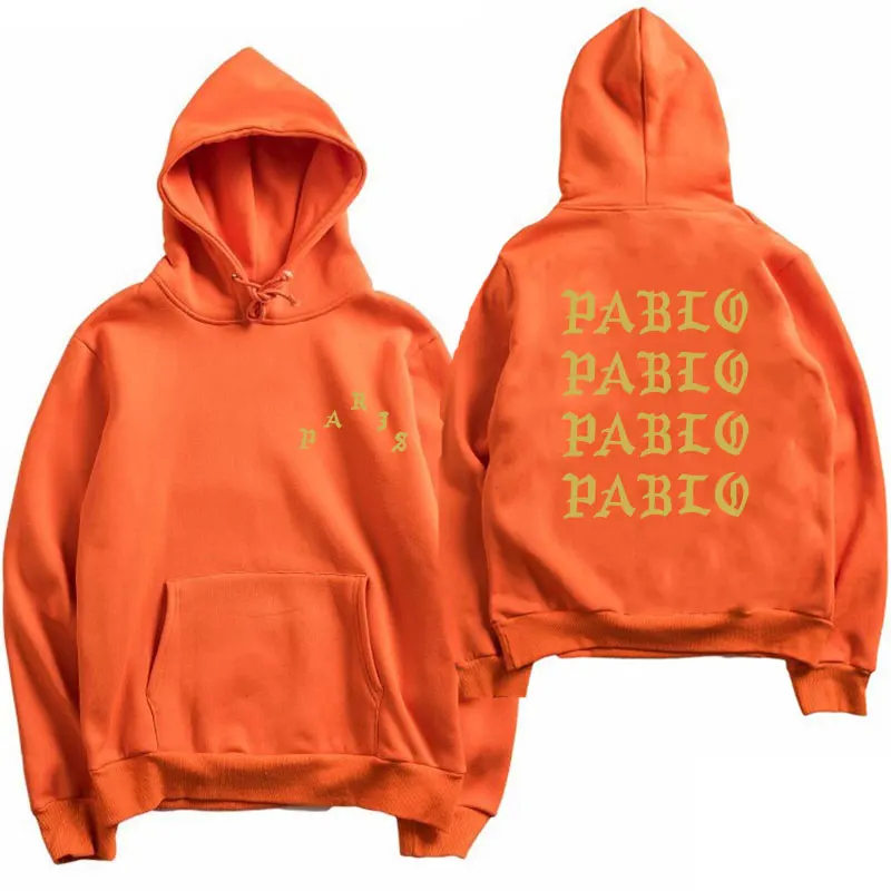 Orange XMS109 Толстовки для женщин I Feel Like Pablo hoody Дамский пуловер Kanye West толстовка с капюшоном уличная Женская толстовка Пабло розовая толстовка - Цвет: Orange XMS109