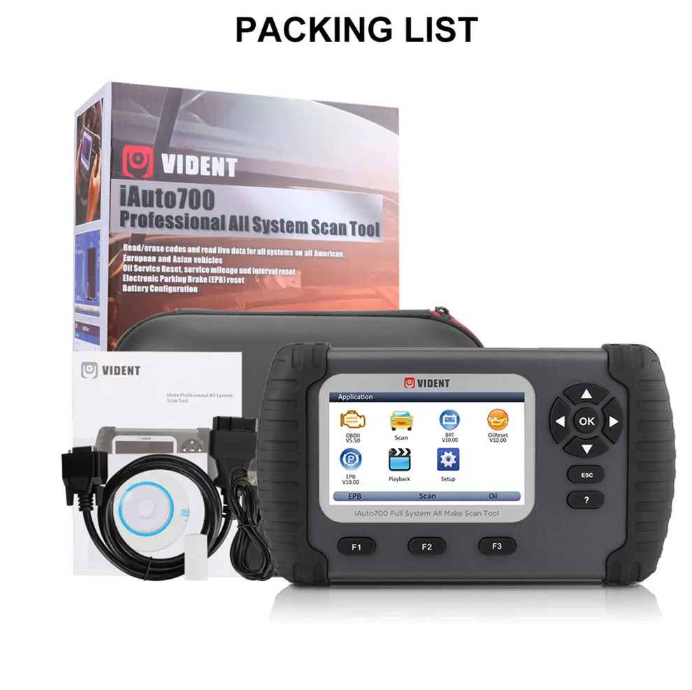 Vident IAUTO700 4 3 &quotlcd профессиональная полная система диагностический инструмент
