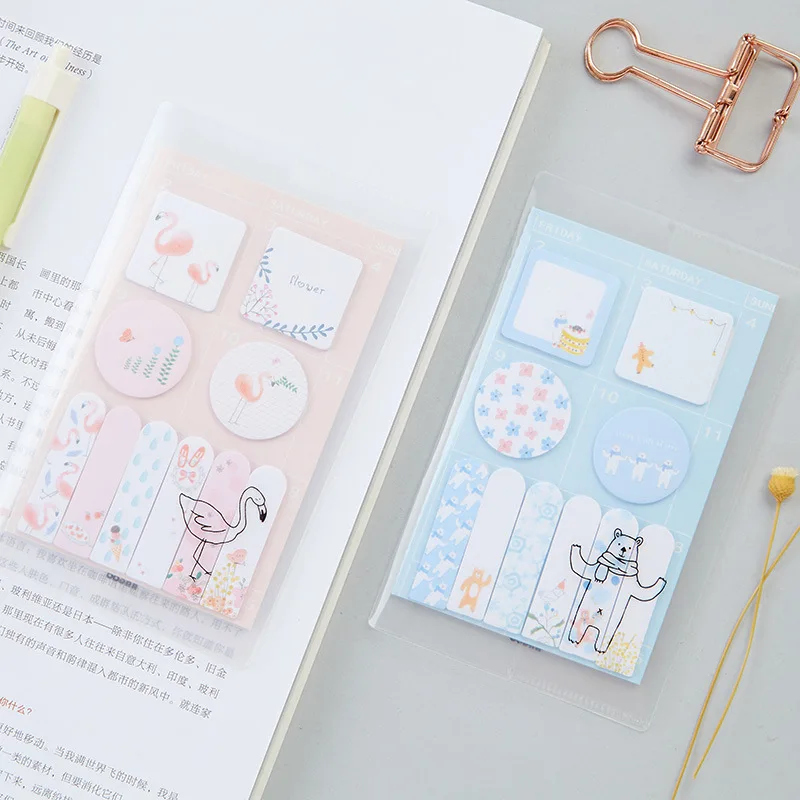 Креативный мультфильм блокнот для заметок Kawaii Канцелярские бумажные стикеры DIY