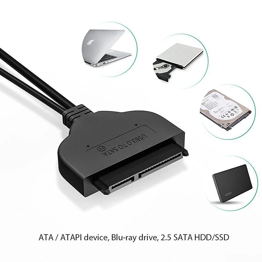 Переходник с USB 3 0 (5 Гбит/с) SATA 22 контакта | Компьютеры и офис