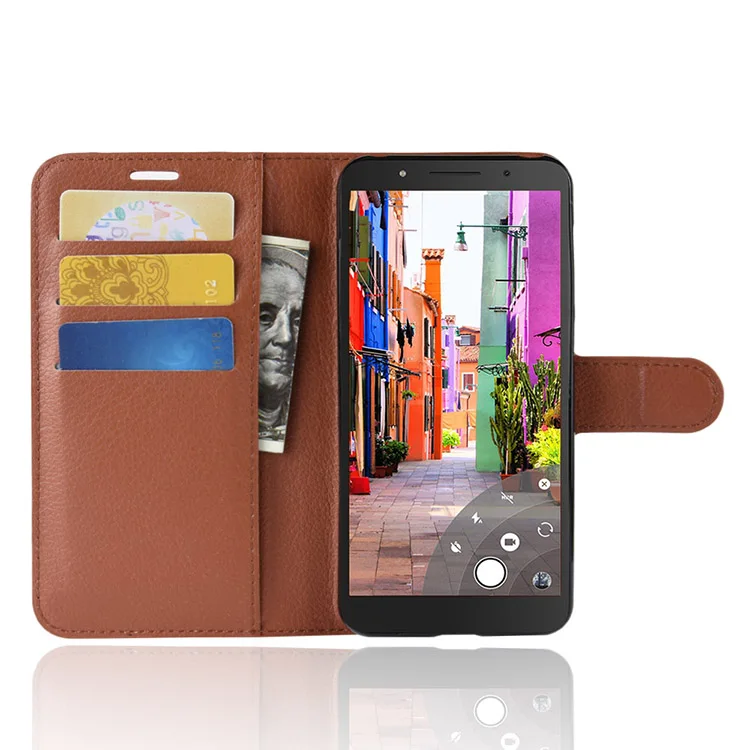 Флип чехол для Alcatel 1C 5009A 5009D чехлы бумажник защитная задняя крышка из