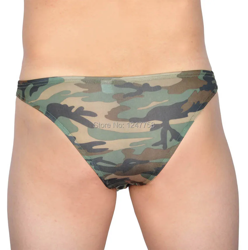 3 шт./лот новые мужские камуфляжные трусы бикини эластичные трусики с карманом