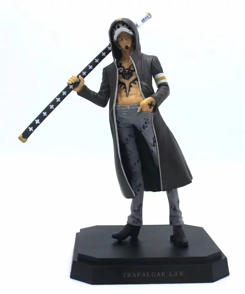 Аниме One Piece Action Figure Dressrosa Monkey D Luffy Sword Fighter версия модели Trafalgar Law Decoration коллекция