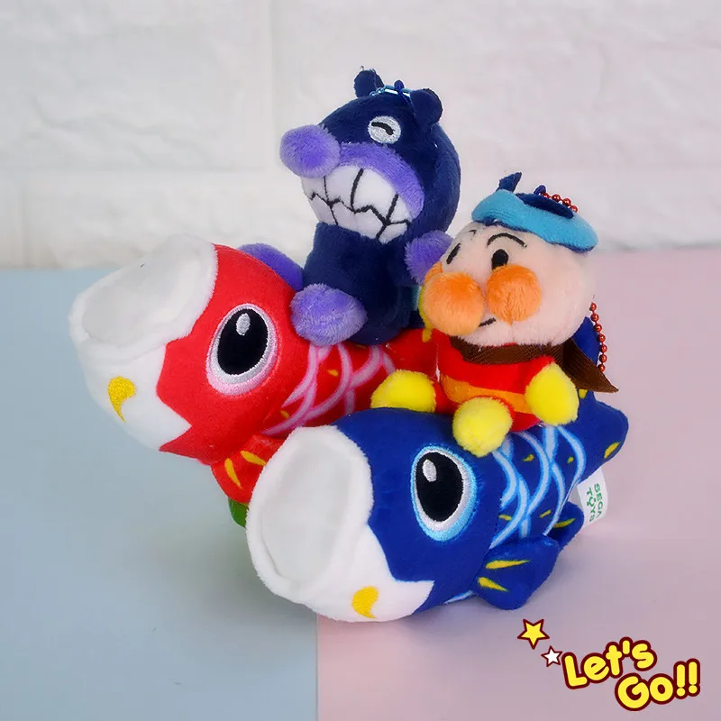 IVYYE 1 шт. Anpanman Baikinman рыба Мультяшные плюшевые куклы брелок пушистый кукольный