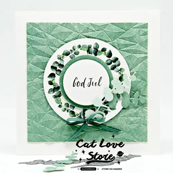 2 шт. трава растение металлические штампы трафареты для рукоделия декоративные