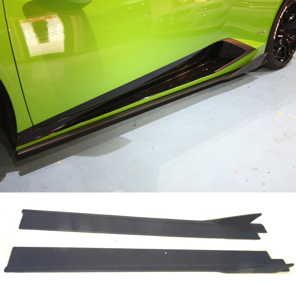 Боковые юбки из углеродного волокна фартуки для Lamborghini Huracan LP600 LP610 14 17|Обвесы| |