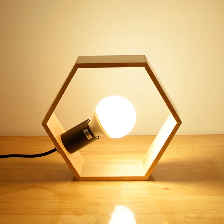 

Newest Design Wood Table Lamps Bedroom Desk light Living Room Decorative Wood Table Lighting Folding Table Lamp Study Lamps E27