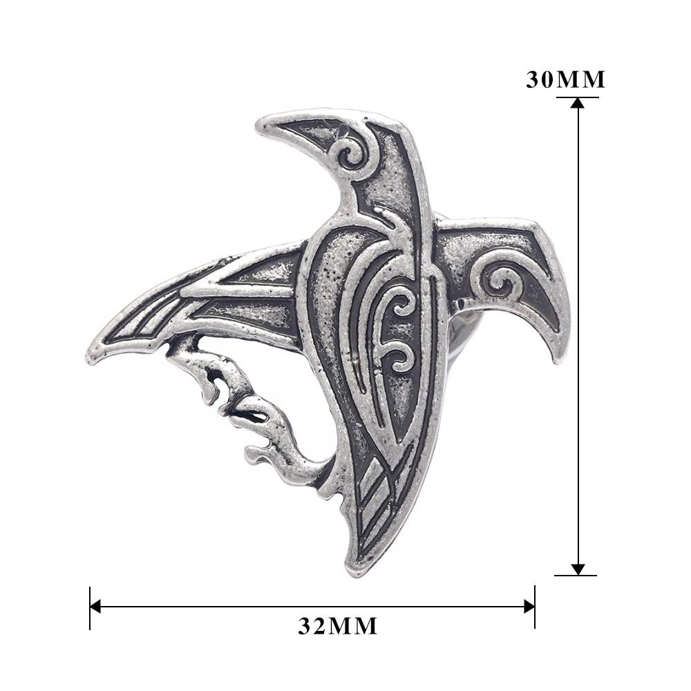 Норвежский викинг Одина Ворон кулон брошь с застежкой Viking Северный талисман Лаки