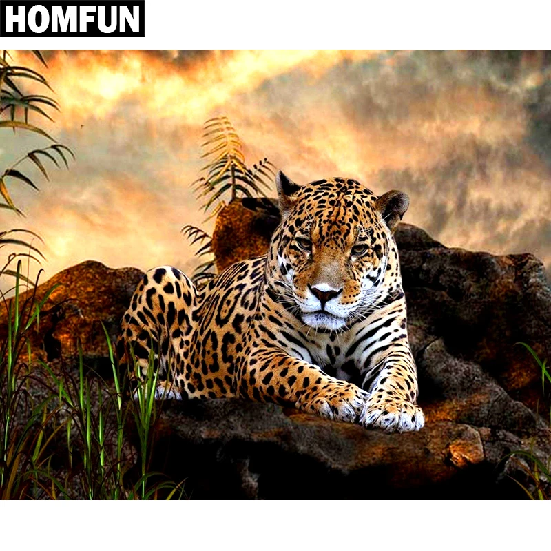 HOMFUN Full Square/Round Drill 5D DIY Diamond Painting 