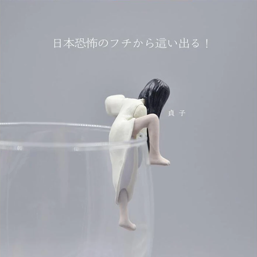 Японская мини-игрушка-вкладыш Sadako Grudge rim статическая фигурка игрушки spoof the person