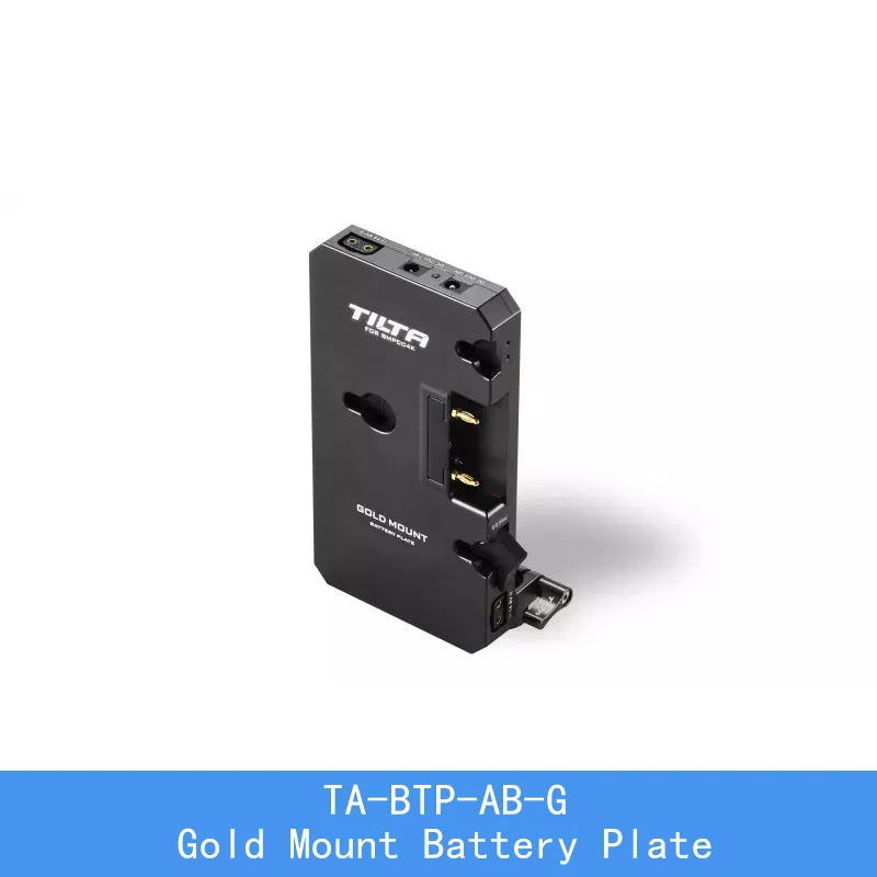 TILTA BMPCC 4 K/6 K клетка для камеры комплект аксессуаров v-образное крепление для аккумулятора опорная пластина с золотым креплением и пластина для аккумулятора F970 - Цвет: TA-BTP-AB-G