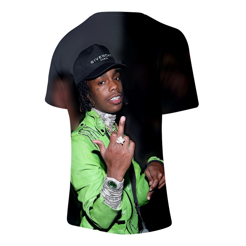 Лето г. YNW MELLY Мужская 3D футболка/для женщин Мода Harajuku Хип Хоп Уличная YNW MELLY 3D короткий рукав для мужчин футболка