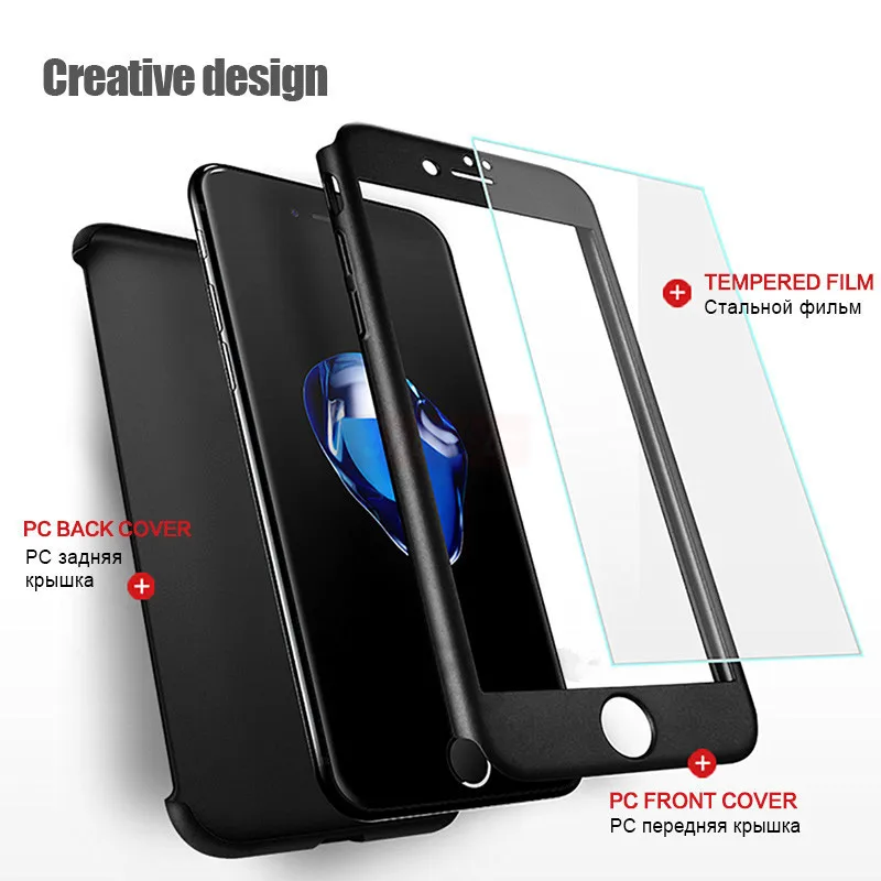 Shuohu 360 Полный Защитные чехлы для телефонов Iphone 6 S Plus чехол 7 5s SE 5 силиконовый