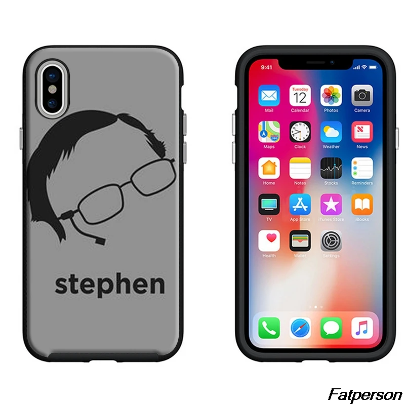Stephen Hawking Black soft Silicone TPU Phone Case Cover For Apple iPhone X10 8 8plus 7 7plus 6s 6plus 5 5s SE Coque cases | Мобильные