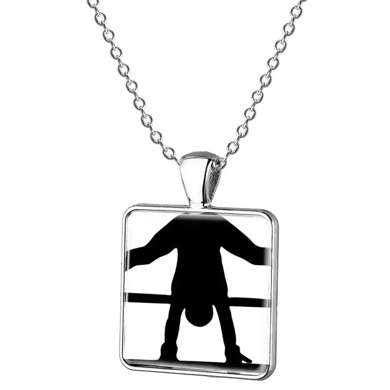 JWEIJIAO художественная гимнастика фигурная клипса художественное ожерелье-кулон гимнастка цветная лента танцевальная цепочка Sweather Ожерелье Подарок GY171 - Окраска металла: GY169