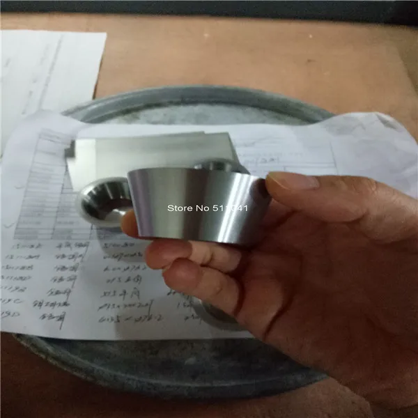 seamless Tungsten crucible 99.96% purity OD50mm Thick 3mm hight 30mm free shipping | Инструменты