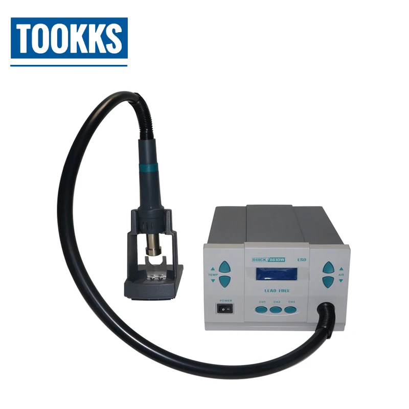 Оригинальная паяльная станция Quick 861DW с горячим воздухом бессвинцовая машина для