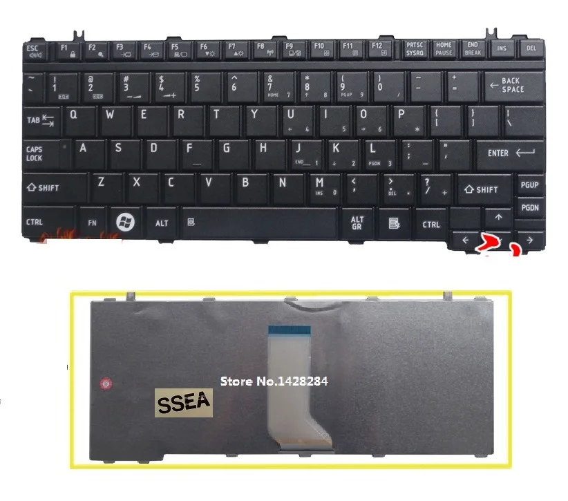 

SSEA New laptop US Keyboard For Toshiba M830 M831 M866 M868 M819 M821 M852