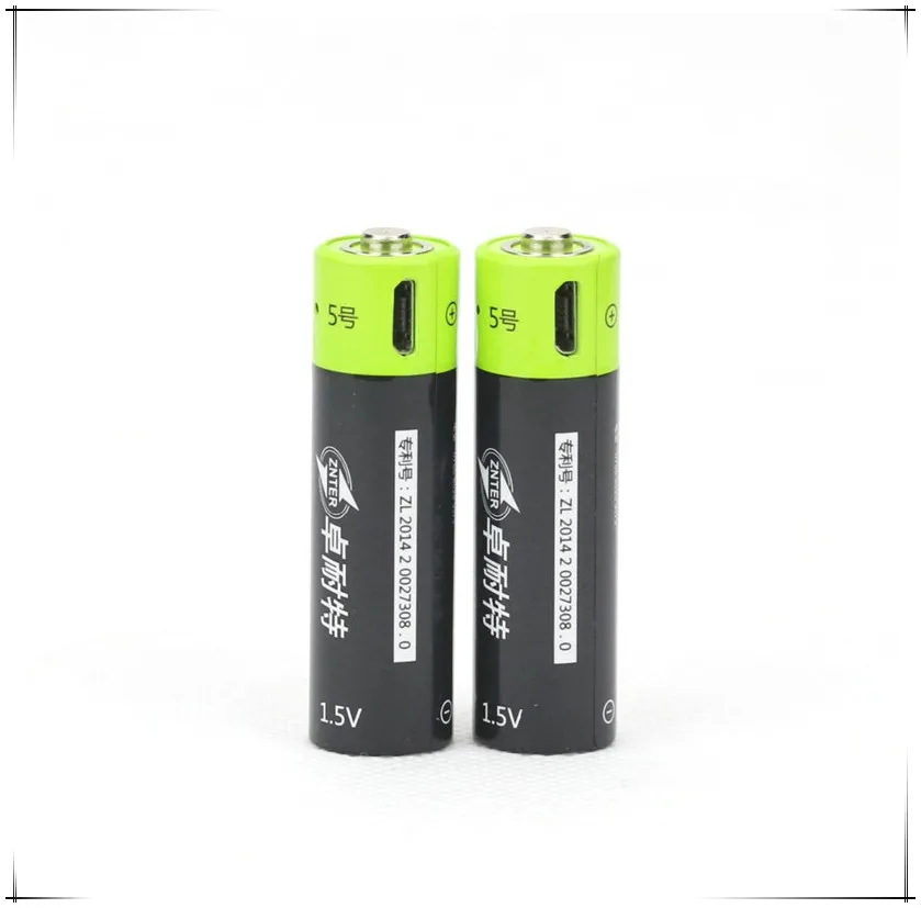 6 шт./лот ZNTER батарея 1 5 V AA 1250AWH USB перезаряжаемая литиевая + 1USB кабель флэш-игрушка