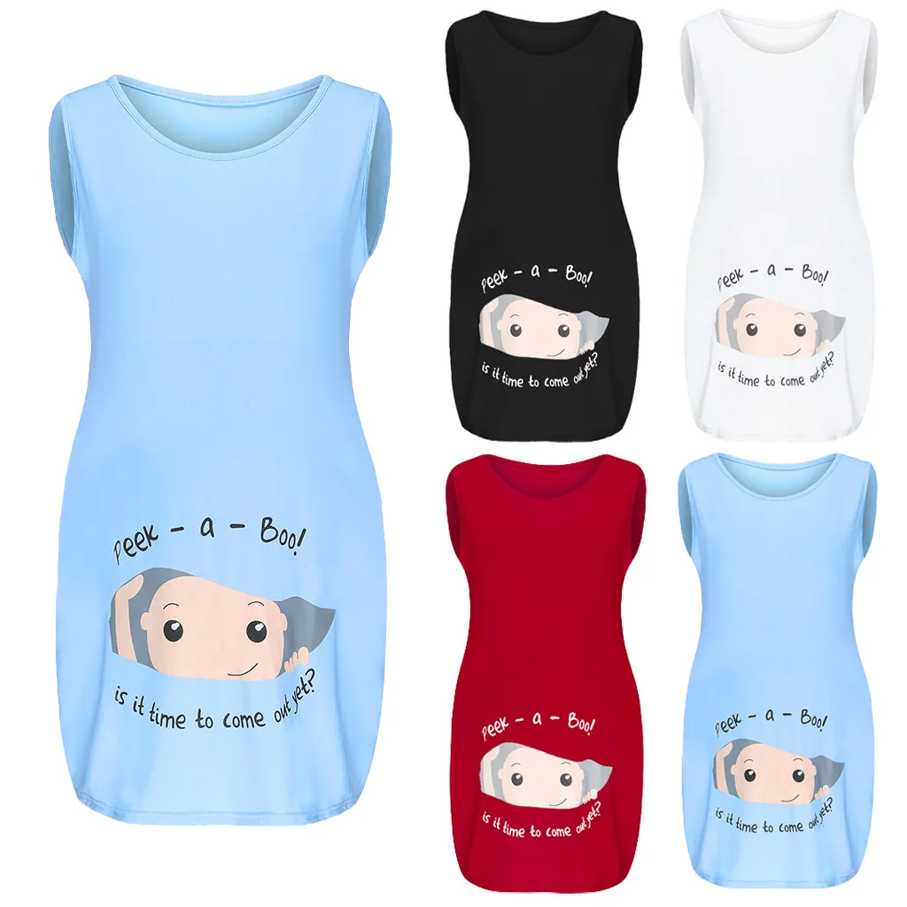 Рубашка для беременных сексуальная майка с круглым вырезом милая детская блузка