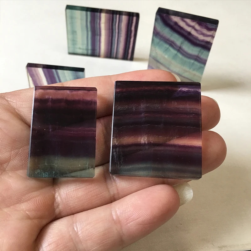 Colorful Fluorite Natural Stone Cuboid Melting Refining and Mineral Wholesale Factory Drop Shipping Runyangshi BQ04 | Дом и сад