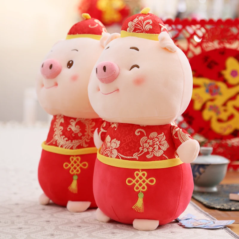 Candice guo плюшевая игрушка набитая кукла 2019 Зодиак китайский новый год свинья милая