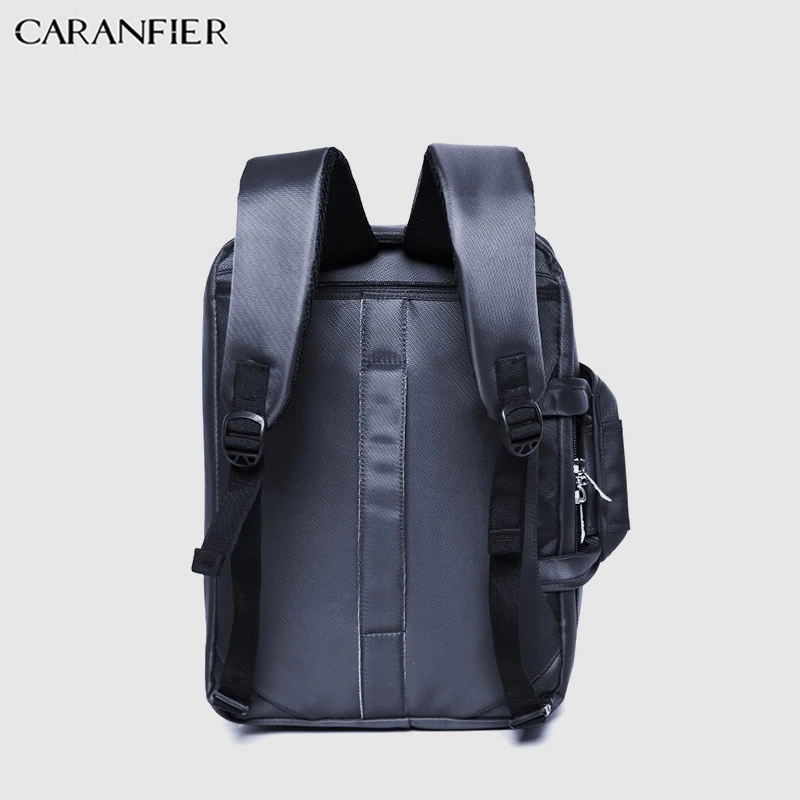 CARANFIER мужской портфель, деловая сумка-мессенджер, нейлоновая Большая вместительная многофункциональная 14 дюймовая сумка на плечо для ноутбука