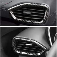 dashboard air condition ac outlet vent decoration cover trim fit for hyundai santa fe 2019 2021 interior mouldings abs