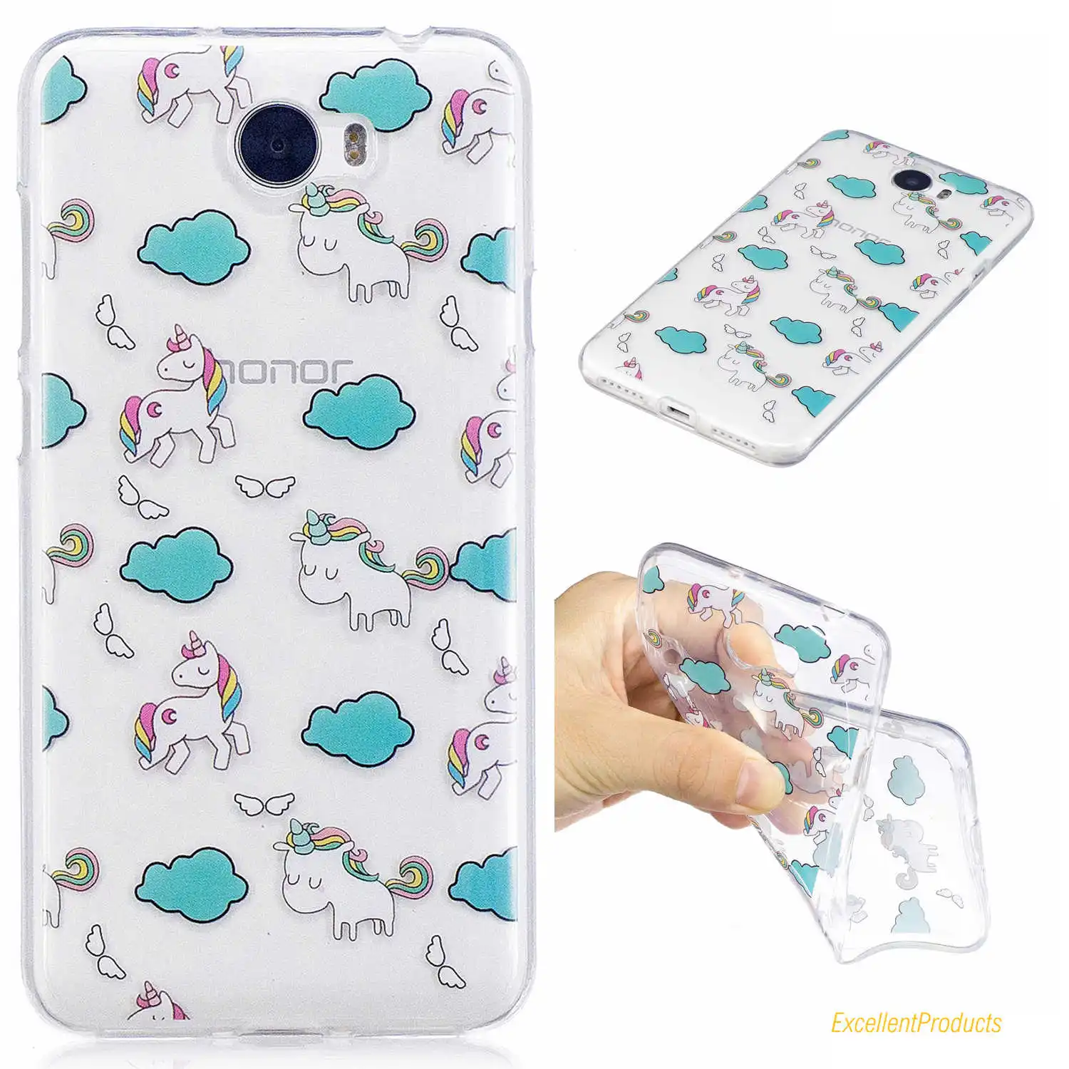 For Huawei Y5 II Case Flower cactus horse Cat Cover Soft TPU IMD design Coque Capa Fundas |