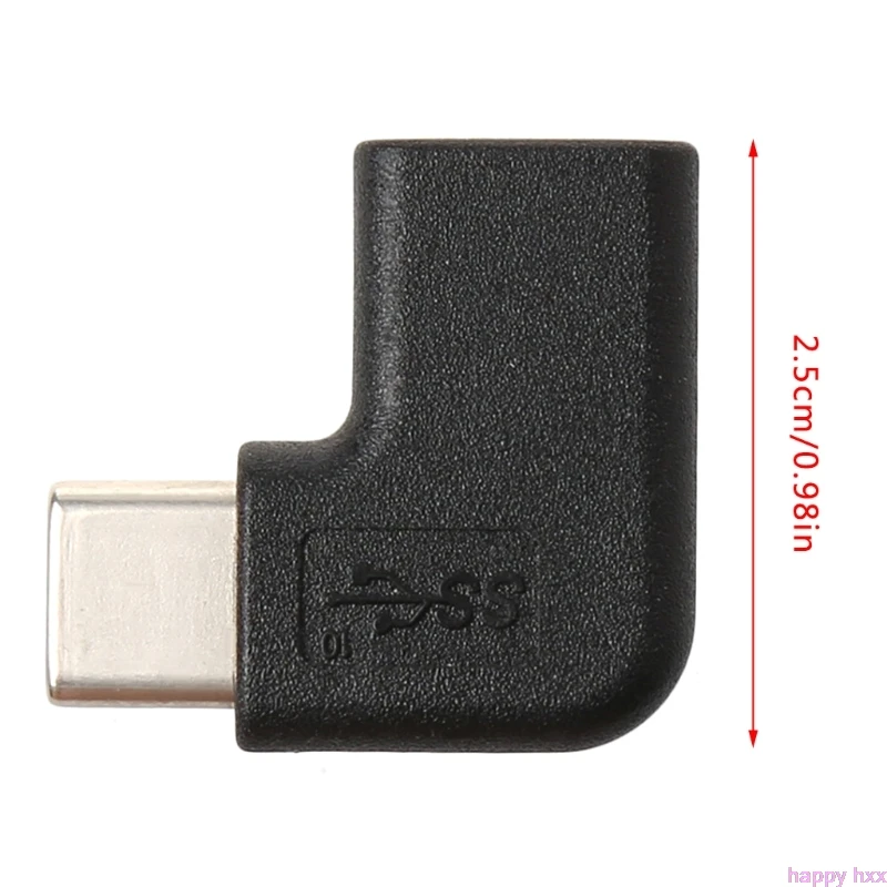 90 градусов правый угол USB 3 1 Тип C папа к женскому USB-C адаптер конвертер |