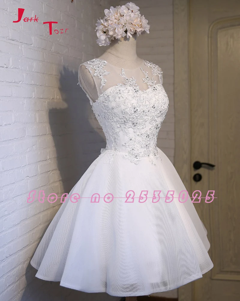 Jark Tozr/Новое поступление маленькие белые платья Vestidos Cortos на шнуровке с открытой