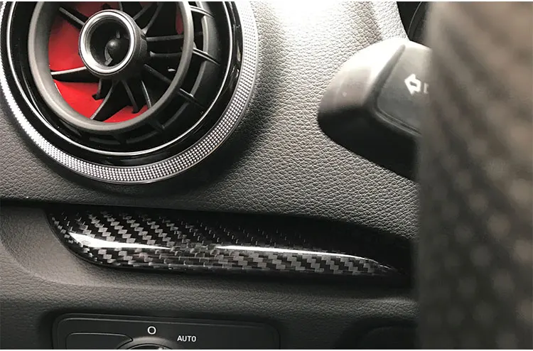 LHD ТОЛЬКО для Audi A3 S3 RS3- карбоновые внутренние молдинги Центральная панель управления накладка 10 шт