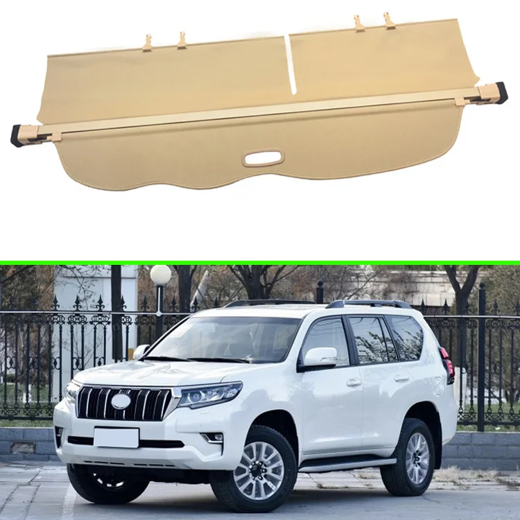 Для TOYOTA Land Cruiser Prado J150 2010- алюминиевый+ брезентовый задний Чехол для багажника, защитный экран