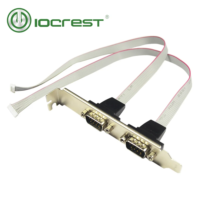 IOCREST Mini PCIe 2 Port s Rs232 Db9 Com полуразмерный последовательный порт PCI Express карта