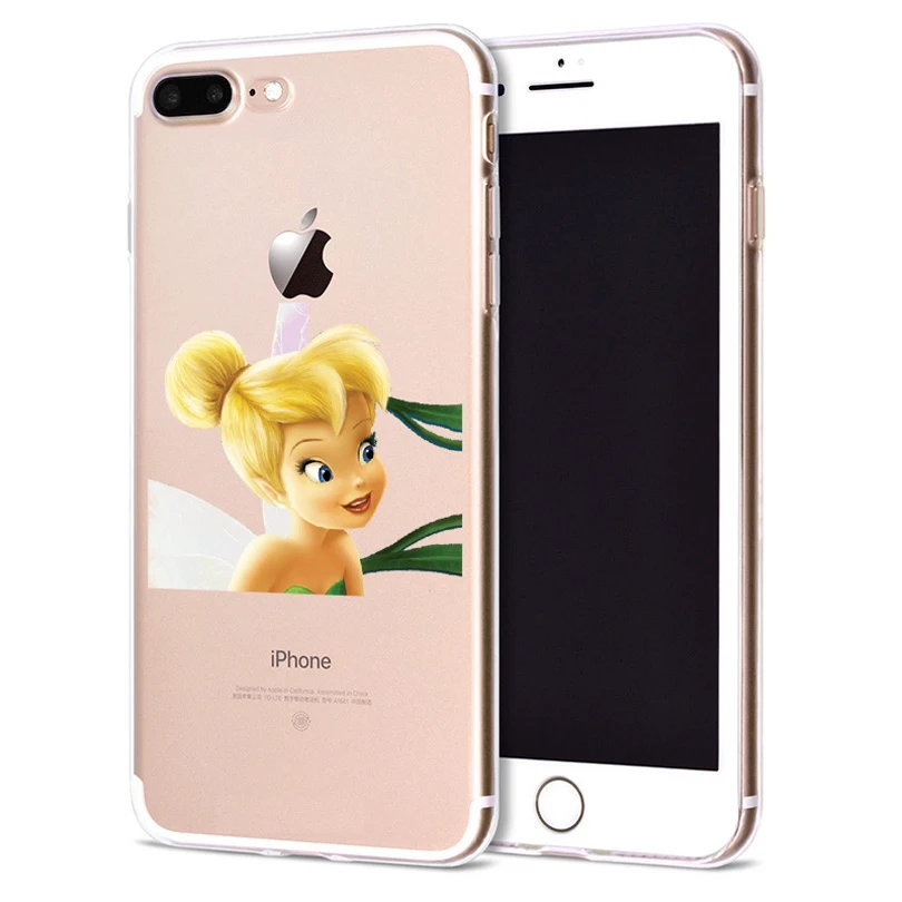 Чехол для Apple iPhone 6 6S 7 Plus X 10 милый мягкий чехол из ТПУ с изображением Динь-Динь