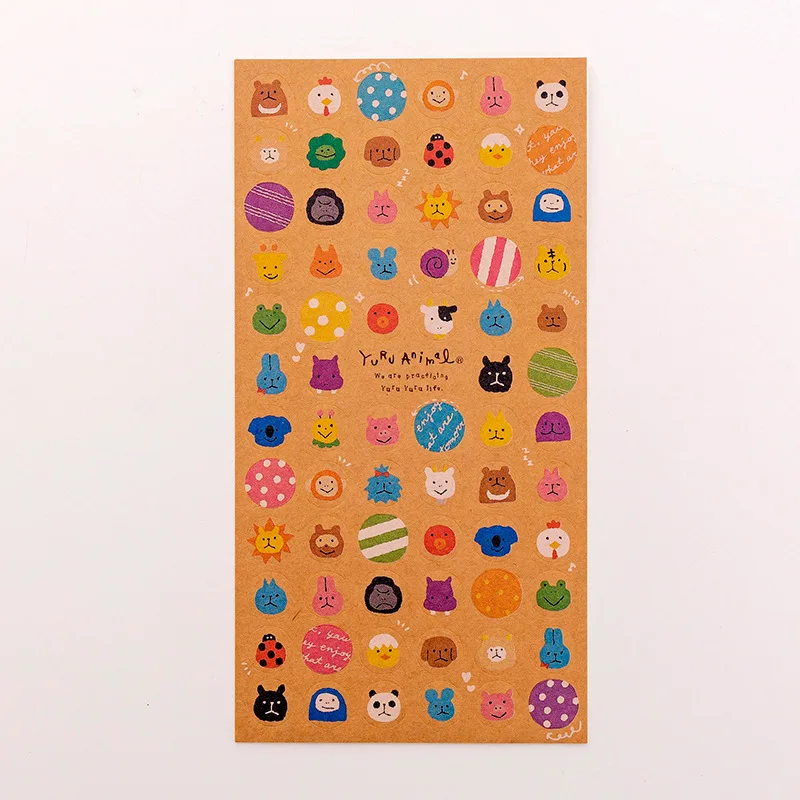 Kawaii Cat Kraft бумажные декоративные наклейки Bullet журнал Cute дневник в стиле