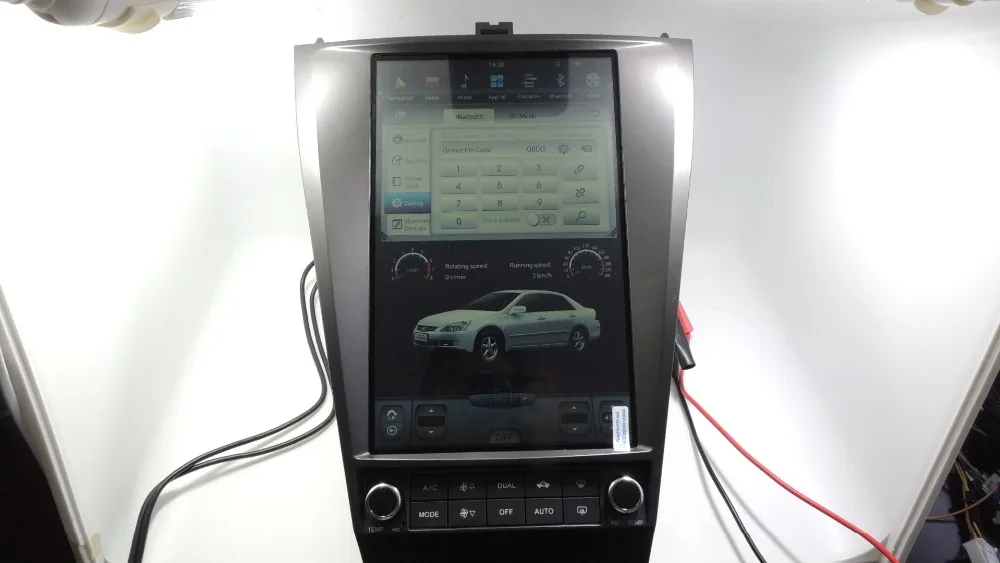 "YOKOTRON" 12," Telsa стиль сенсорный Android 7,1 Автомагнитола RDS для Honda Accord 7 CL7 2003-2007+ gps+ камера заднего вида