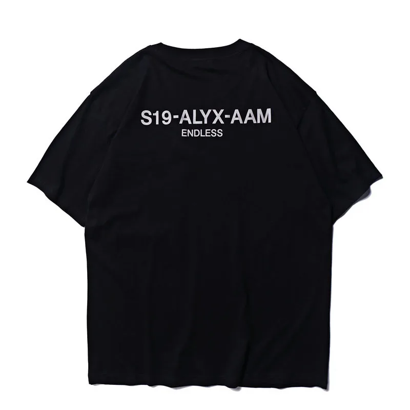 19SS новые S19-ALYX-AAM футболки высокого качества повседневные мужские и женские топы