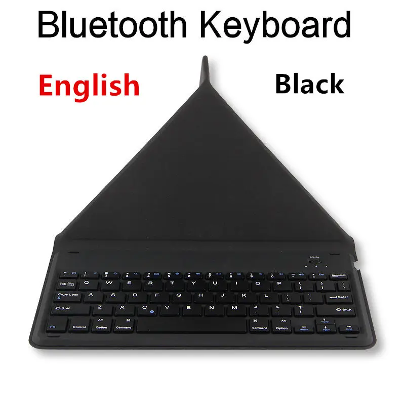 black English Bluetooth клавиатура для Teclast M89 T8 P80 Pro X80 плюс X89 X80hd P80H 3g P89SE 7," 8" Планшеты Беспроводной Bluetooth клавиатура чехол - Цвет: black English