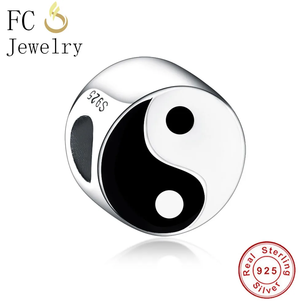 FCJ0671 FC ювелирные изделия подходят Pandora браслет из стерлингового серебра 925 пробы Клевер розовое золото Божья коровка Прозрачный Кристалл бисера делая Berloque - Цвет: FCJ0671