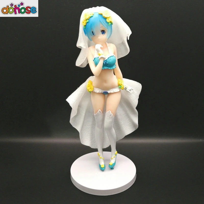 Аниме Re: Zero начало жизни в другом мире EXQ Rem девушка Рисунок свадебное платье ПВХ