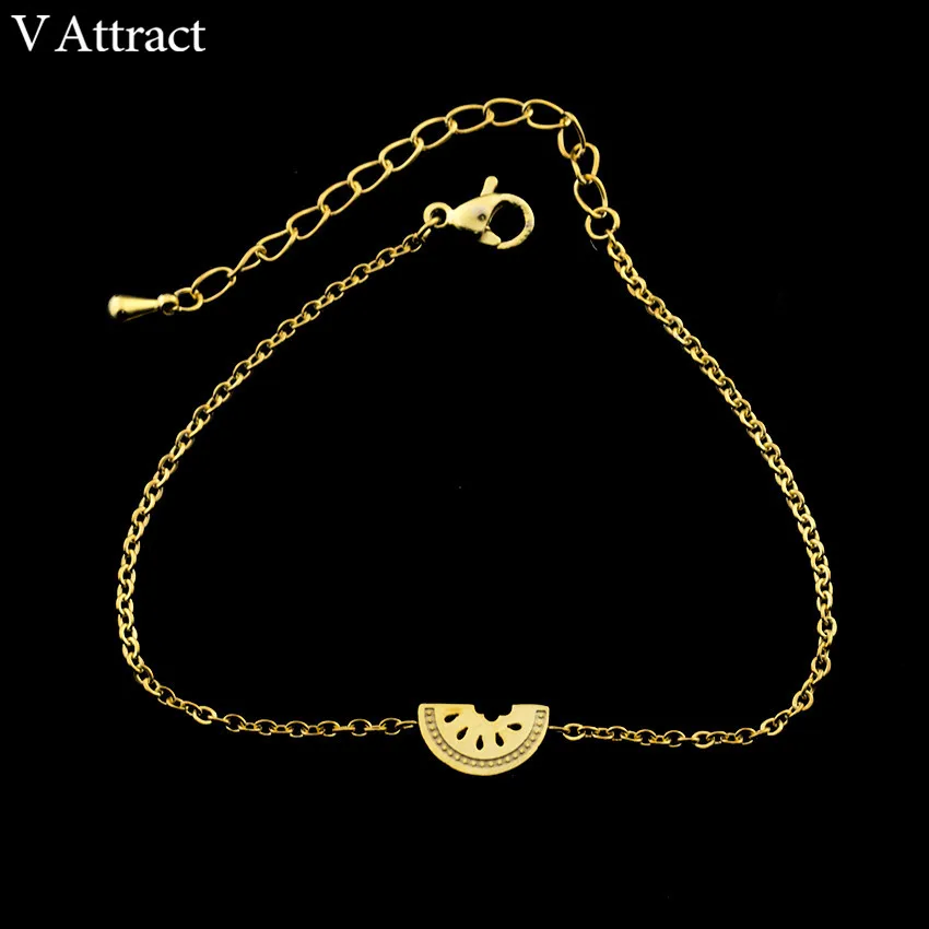 V привлечь Летние фрукты браслеты 2017 Для женщин jewelry цвета: золотистый