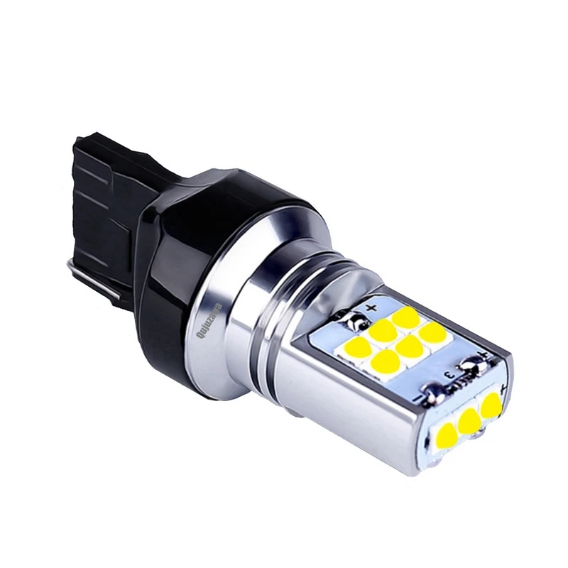 2 шт. T20 7440 W21W WY21W супер яркий светодиодный задний тормозной фонарь для автомобиля, автомобильный резервный задний фонарь, дневной ходовой светильник, указатели поворота